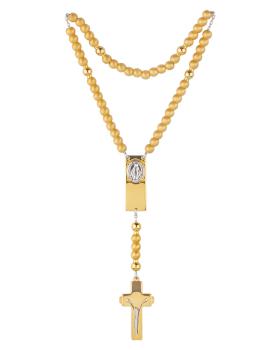 Preview: Rosalet mit gold mattierten Perlen aus Sterling Silber