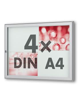 Stand consisting of 2 aluminum rectangular pipes, 80 x 40 mm