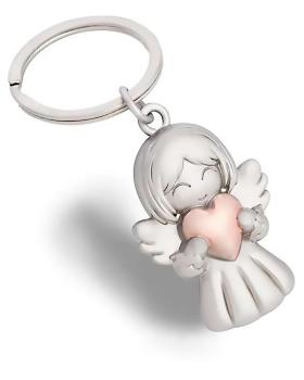 Schlüsselanhänger Engel mit Herz 3,8 x 2,7 cm