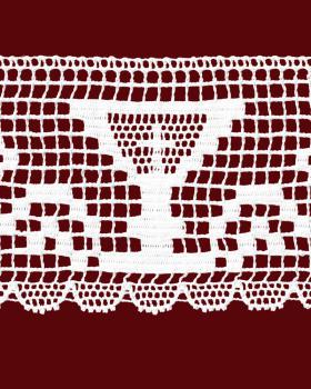 Preview: Spitze Baumwolle 10,7 cm breit Kelch & Kreuz