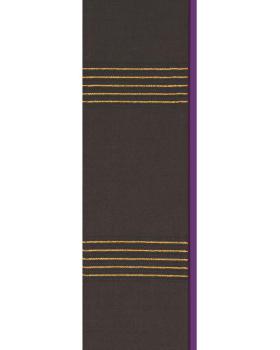 Preview: Langstola Handwebe schwarz ca. 155 cm lang