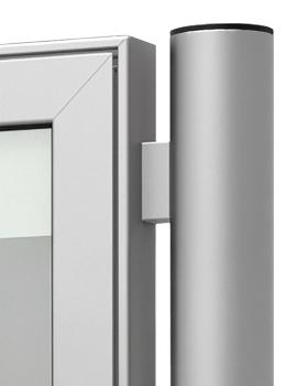 Preview: Stand consisting of 2 aluminum rectangular pipes, 80 x 40 mm