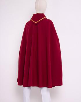 Preview: Pelerine Sternsinger weinrot 100% Polyester, 120 cm