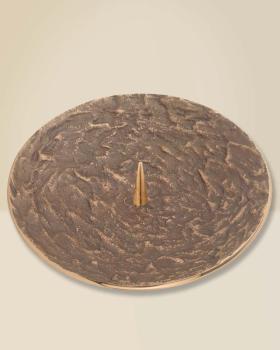 Preview: Altarleuchter 14,5 cm Ø Bronze Schale 2 cm hoch
