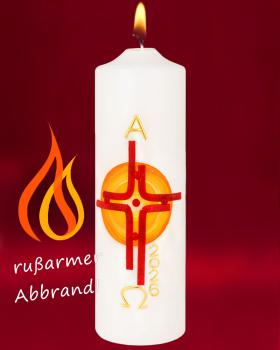 Tischkerze 225 x 70 mm Ostersonne Handarbeit