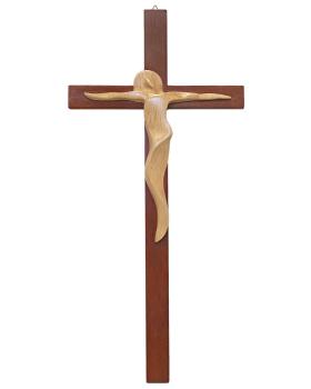 Wandkreuz aus Buchenholz 20 x 11 cm durchbrochen