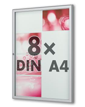 Stand consisting of 2 aluminum rectangular pipes, 80 x 40 mm