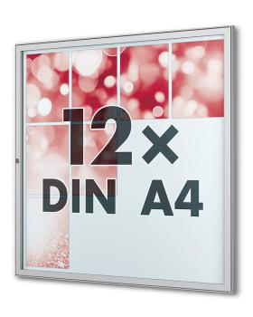 Stand consisting of 2 aluminum rectangular pipes, 80 x 40 mm