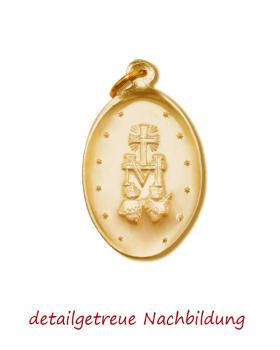 Preview: 150 Wundertätige Medaillen Alu gold eloxiert 20,5 mm