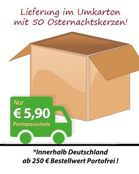 50 Friedenslichter Bethlehem, Kerzen mit Lichterbecher