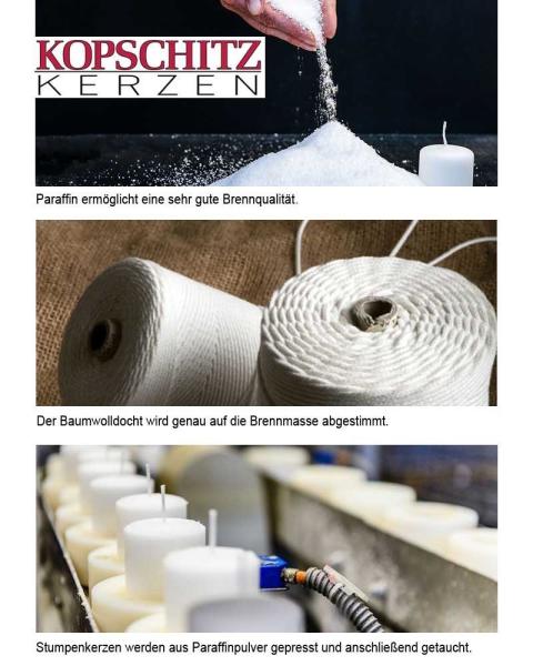 50 Friedenslichter Bethlehem, Kerzen mit Lichterbecher