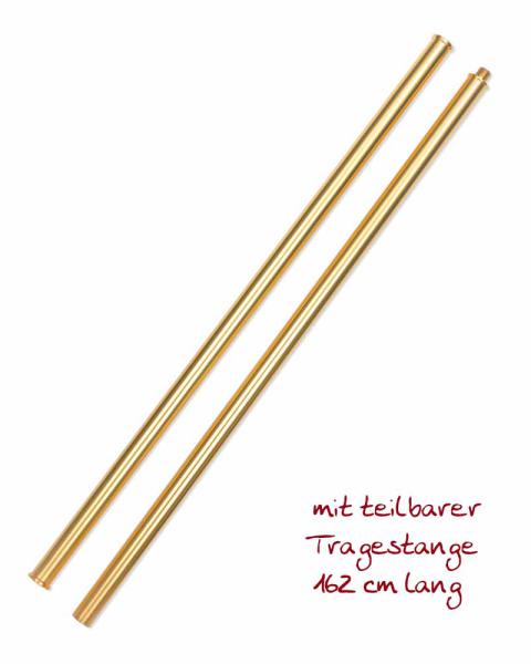 Vortragekreuz 60 x 39 cm vergoldet, mit Stange