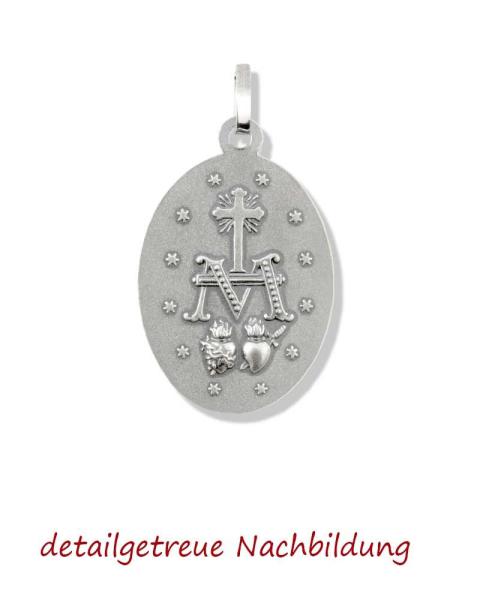 Wunderbare Medaille 18 mm Silber 925 Marienmedaille