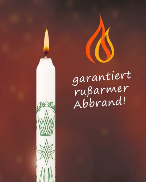 Christmas candle with decor 50 pcs. in box.