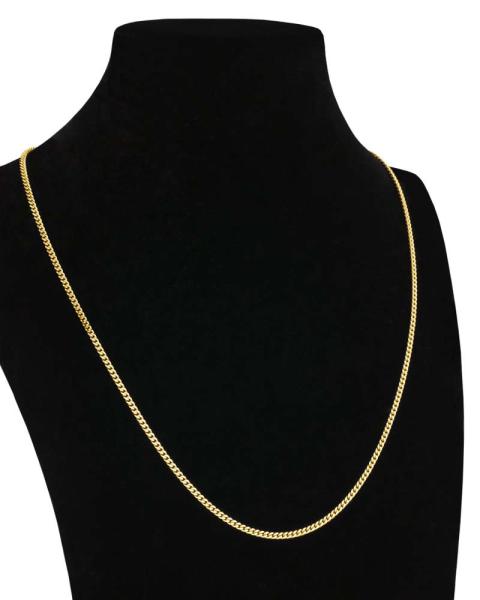 Collier Kette Double Gold PF 45 Länge 45 cm