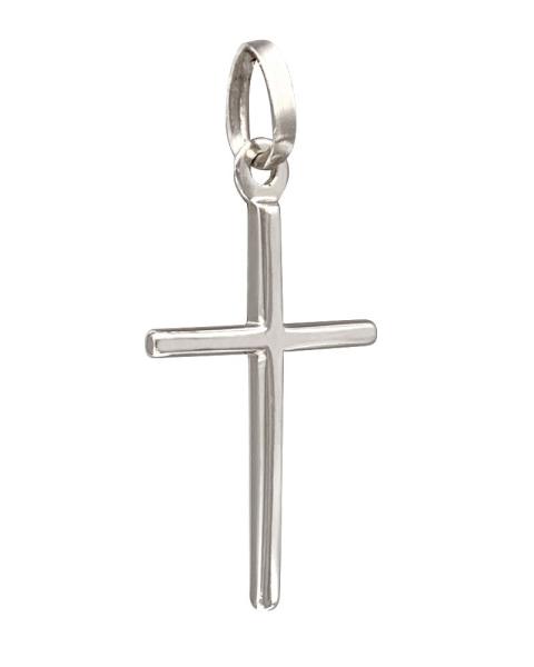 Kreuz Anhänger konisch 7 x 10 mm 925 Silber