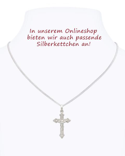 Kreuz Anhänger Kruzifix 18 x 30 mm 925 Silber