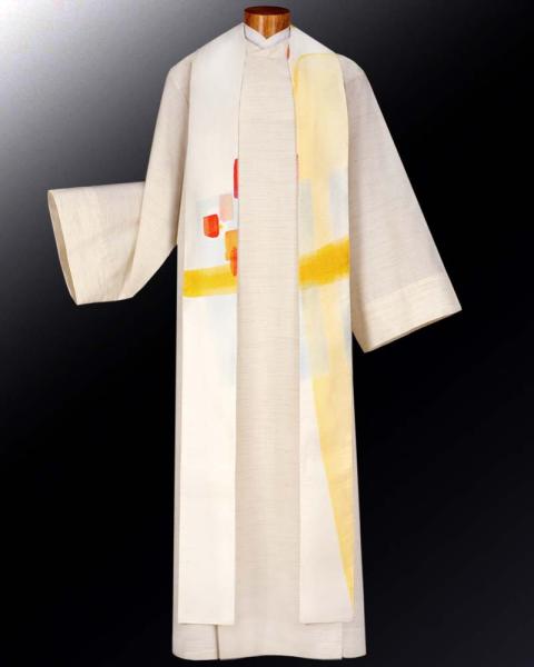 Tunic, mottled beige, 160 cm long