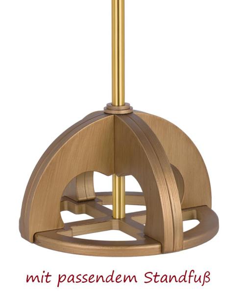 Prozessionskreuz aus Holz, Gesamthöhe 205 cm