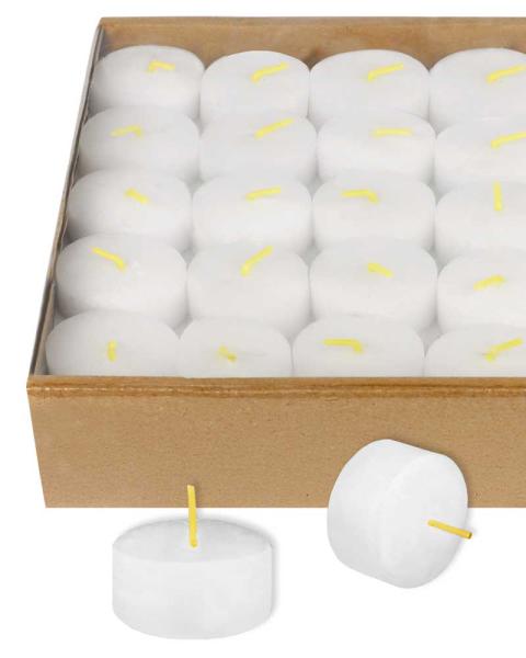 500 Teelichter 16 x 38 mm Ø ohne Hülle 5 h Brenndauer