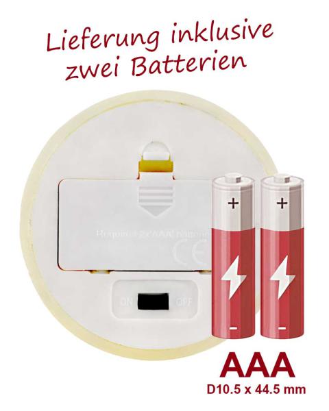 4 LED Kerzen Echtwachs "Friedenslicht" 130 x 68 mm