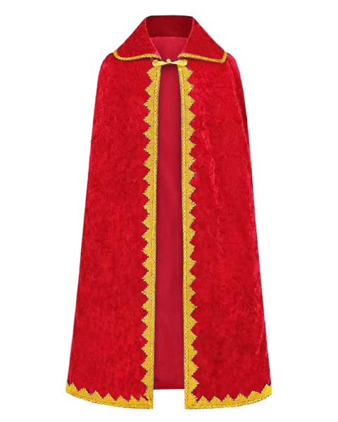 Sternsingermantel Samt rot, Größe S, Länge 95 cm
