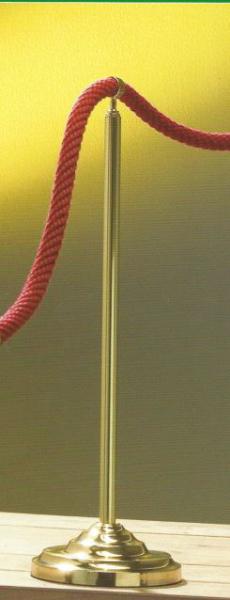 Seilständer aus Messing 89 cm, beidseitig mit Haken