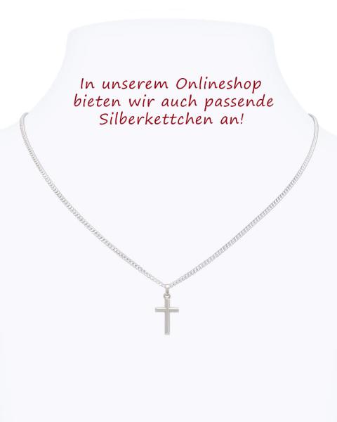 Kreuz Anhänger konisch 7 x 10 mm 925 Silber