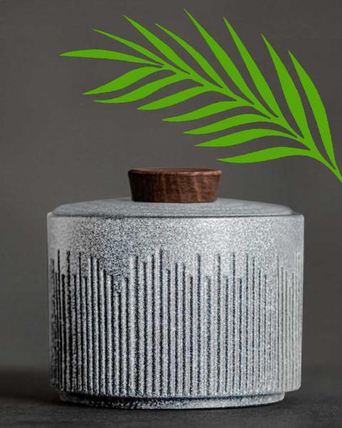 Schiffchen lagunenblau, Keramik