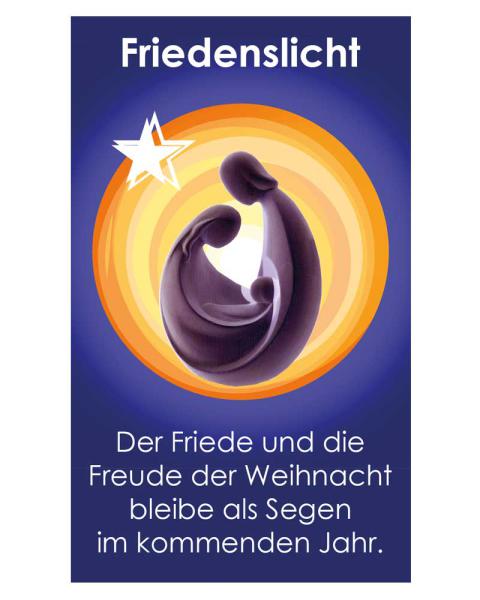 4 LED Kerzen Echtwachs "Friedenslicht" 130 x 68 mm