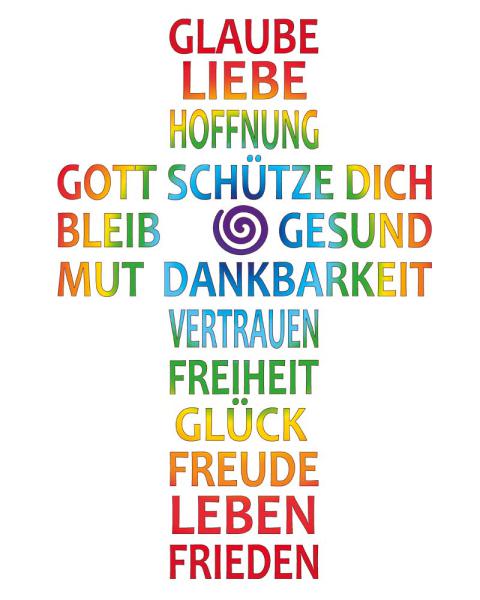 Kerze der Hoffnung 165 x 50 mm mit Aufdruck