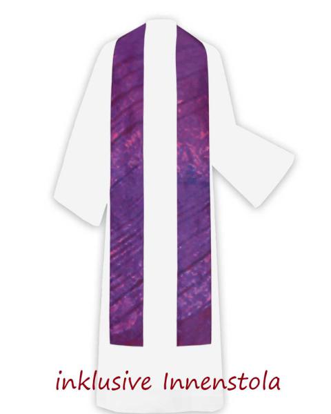 Kasel violett "Labyrinth" 138 x 155 cm Seidensatin