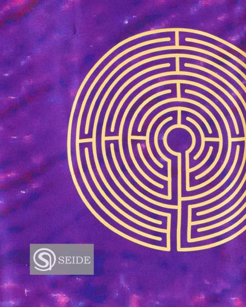 Kasel violett "Labyrinth" 138 x 155 cm Seidensatin