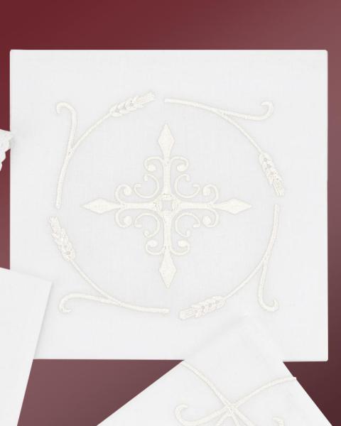 Kelchgarnitur 100 % Leinen 4-Teilig weiß