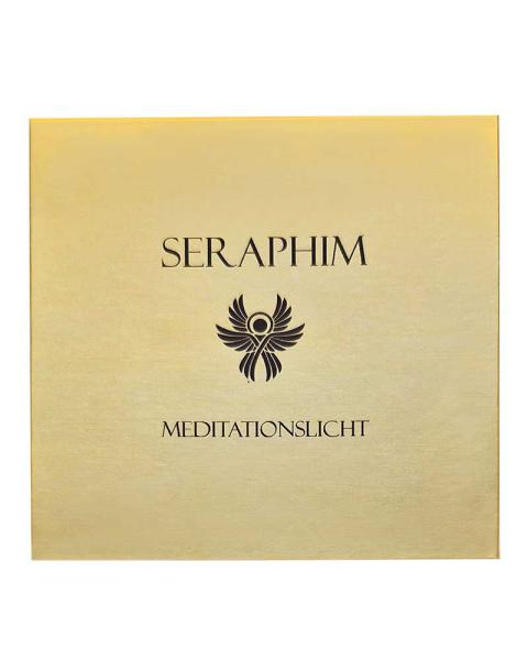 Meditationskerze handgearbeitet 8,5 x 9 cm