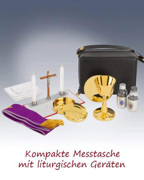 Mass set, carrying case with shoulder strap