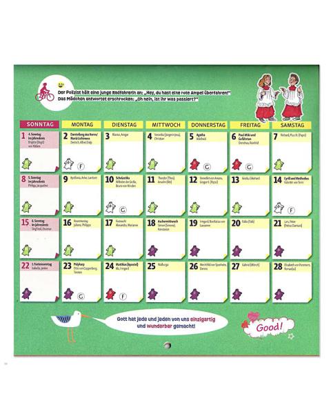 Ministranten-Wandkalender 2025, 13 Blatt