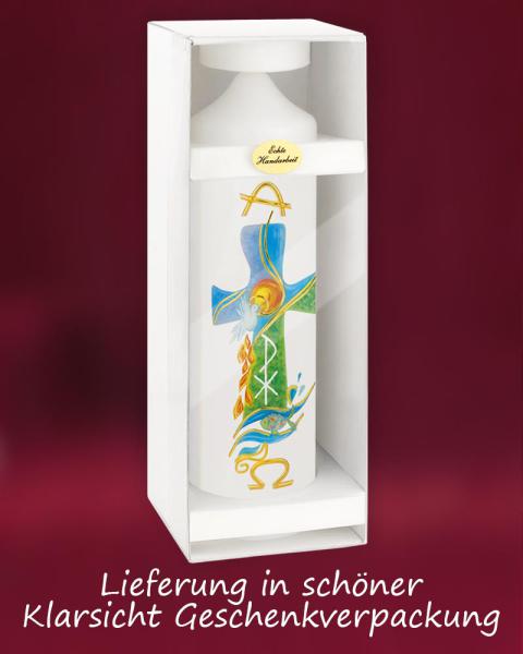 Osterkerze mit goldenem Unendlichkeitssymbol, 225/70 mm