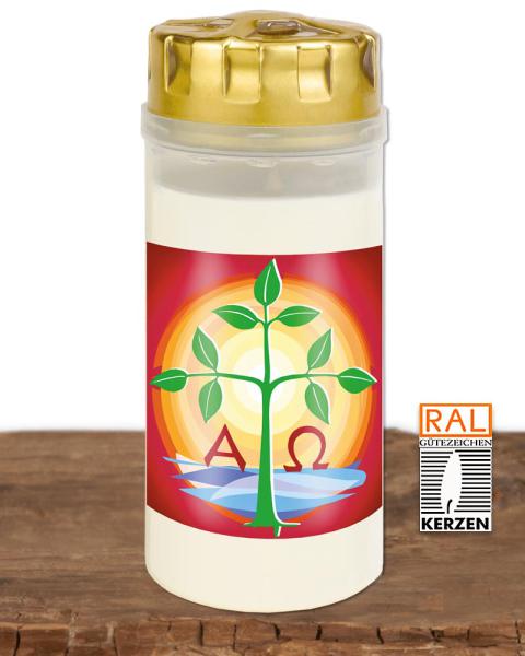 20 Osterkerzen "Lebensbaum" 4 Tage