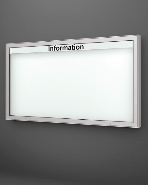 Stand consisting of 2 aluminum rectangular pipes, 80 x 40 mm