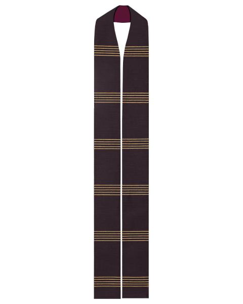 Langstola Handwebe schwarz ca. 155 cm lang