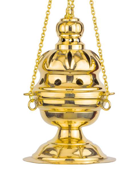 Censer for Epiphany carolers, nickel-plated