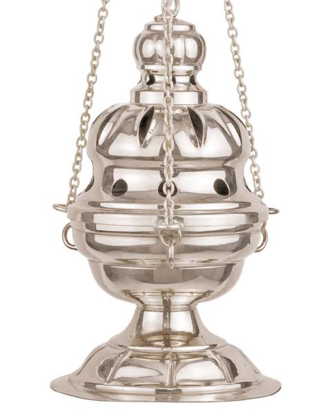 Censer for Epiphany carolers, nickel-plated