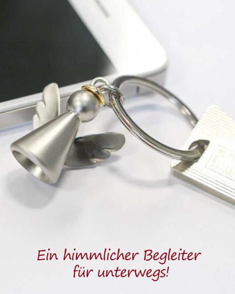 Schutzengel Schlüsselanhänger, mit Schlüsselring