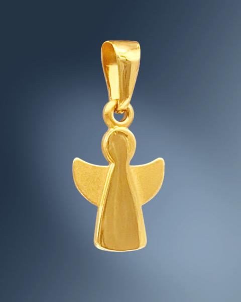 Engel Anhänger schlicht 10 mm x 12 mm 9 ct Gold 375