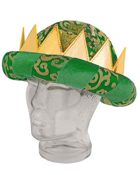 Sternsingerkrone grün, verstellbar 54-60 cm Umfang