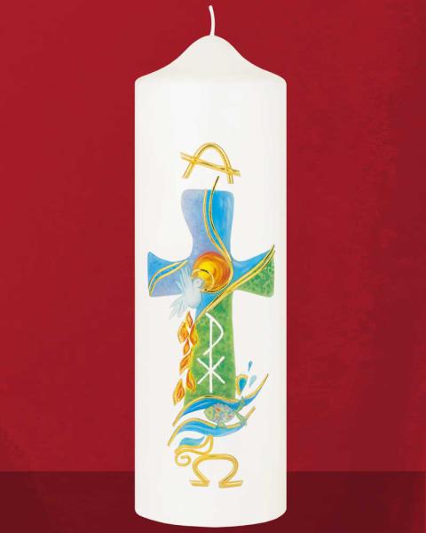 Osterkerze "Schöpfung" 225 x 70 mm