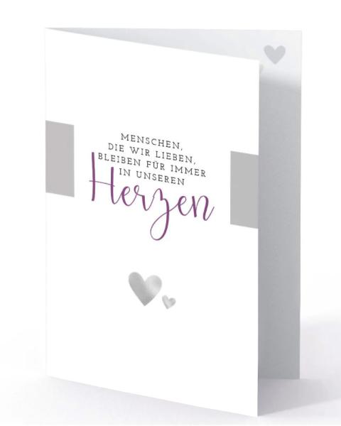 Trauerkerze 150 x 60 mm "viel zu kurz und doch für immer"