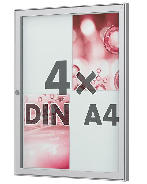 Stand consisting of 2 aluminum rectangular pipes, 80 x 40 mm