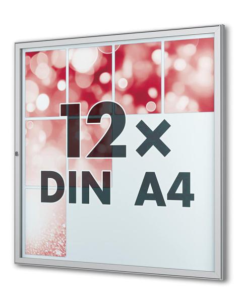 Stand consisting of 2 aluminum rectangular pipes, 80 x 40 mm